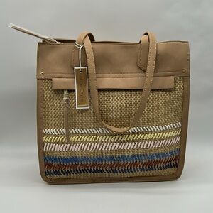 2402- Abbie and Emmie Vegan Tote Bag NWT